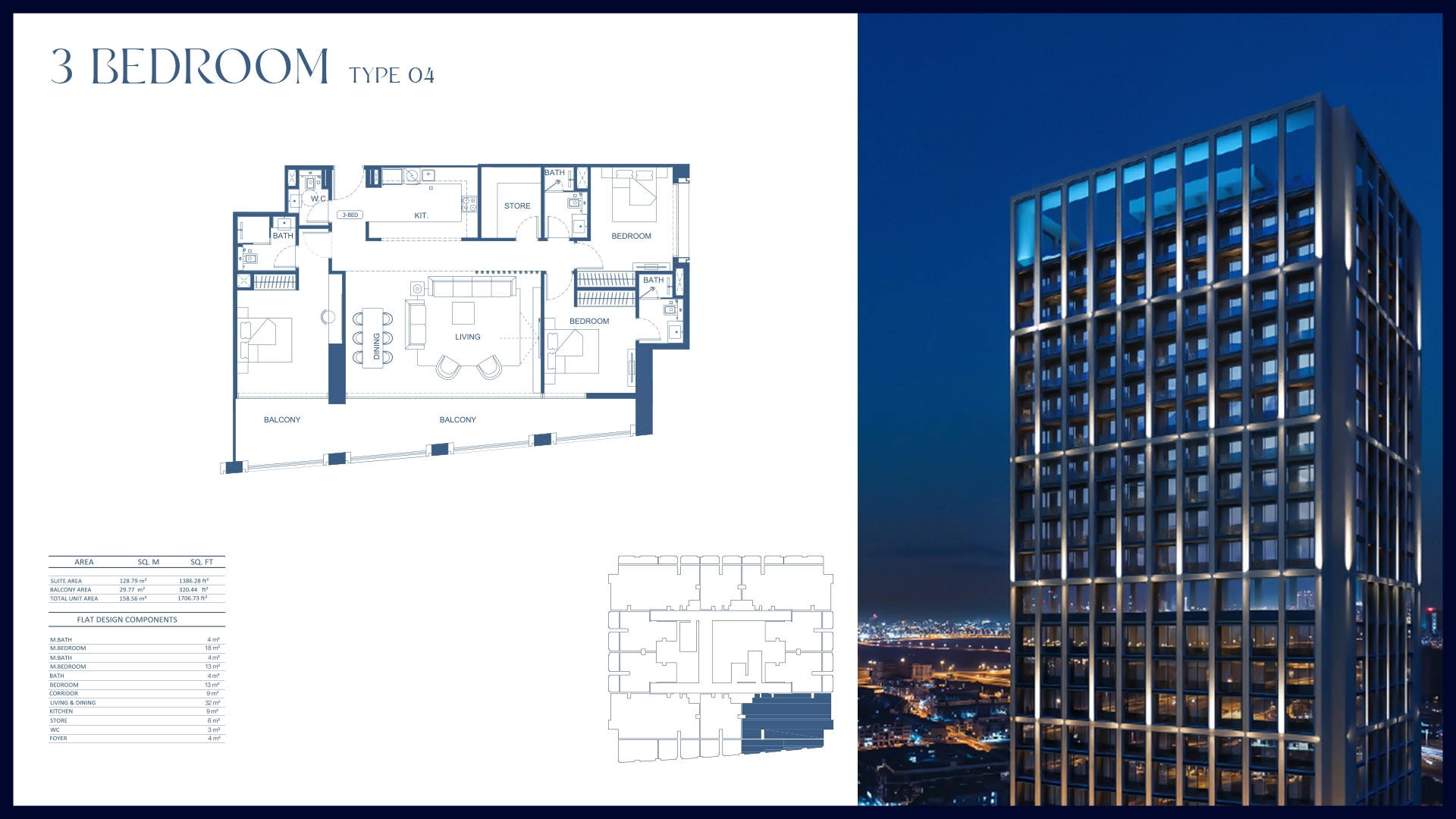 3 BR - Type A